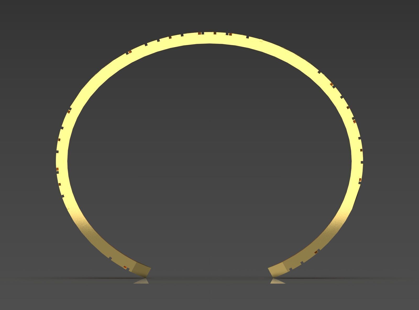 Puzzle design cuff bracelet model bg0032 3D print model_1