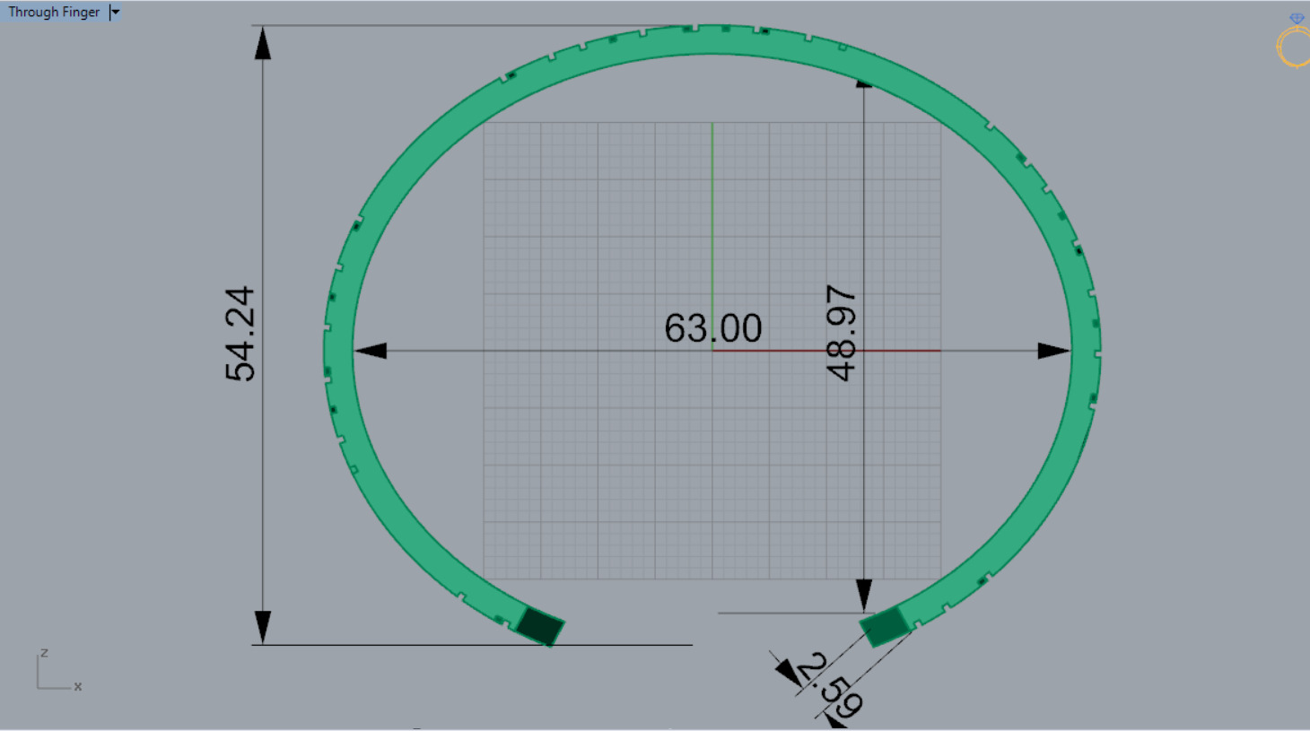 Puzzle design cuff bracelet model bg0032 3D print model_8