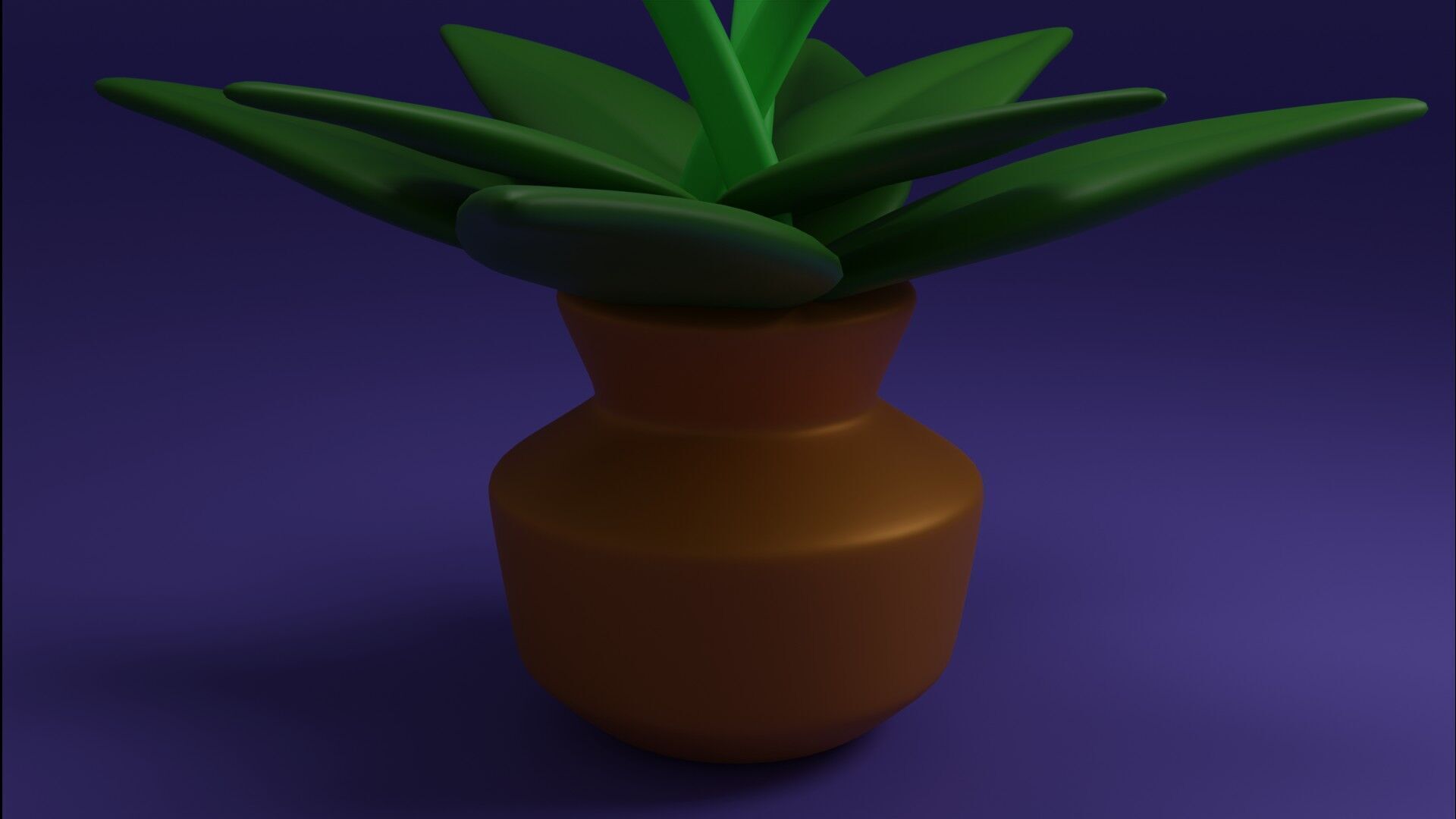 Flower pot  Low-poly 3D model_13
