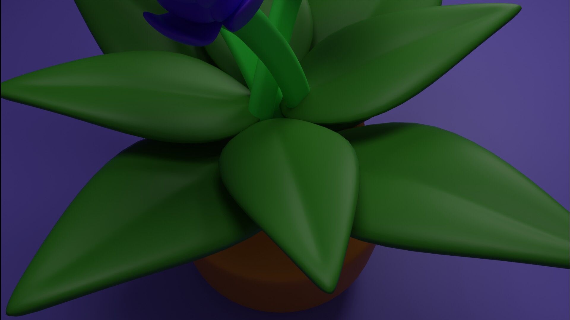 Flower pot  Low-poly 3D model_14