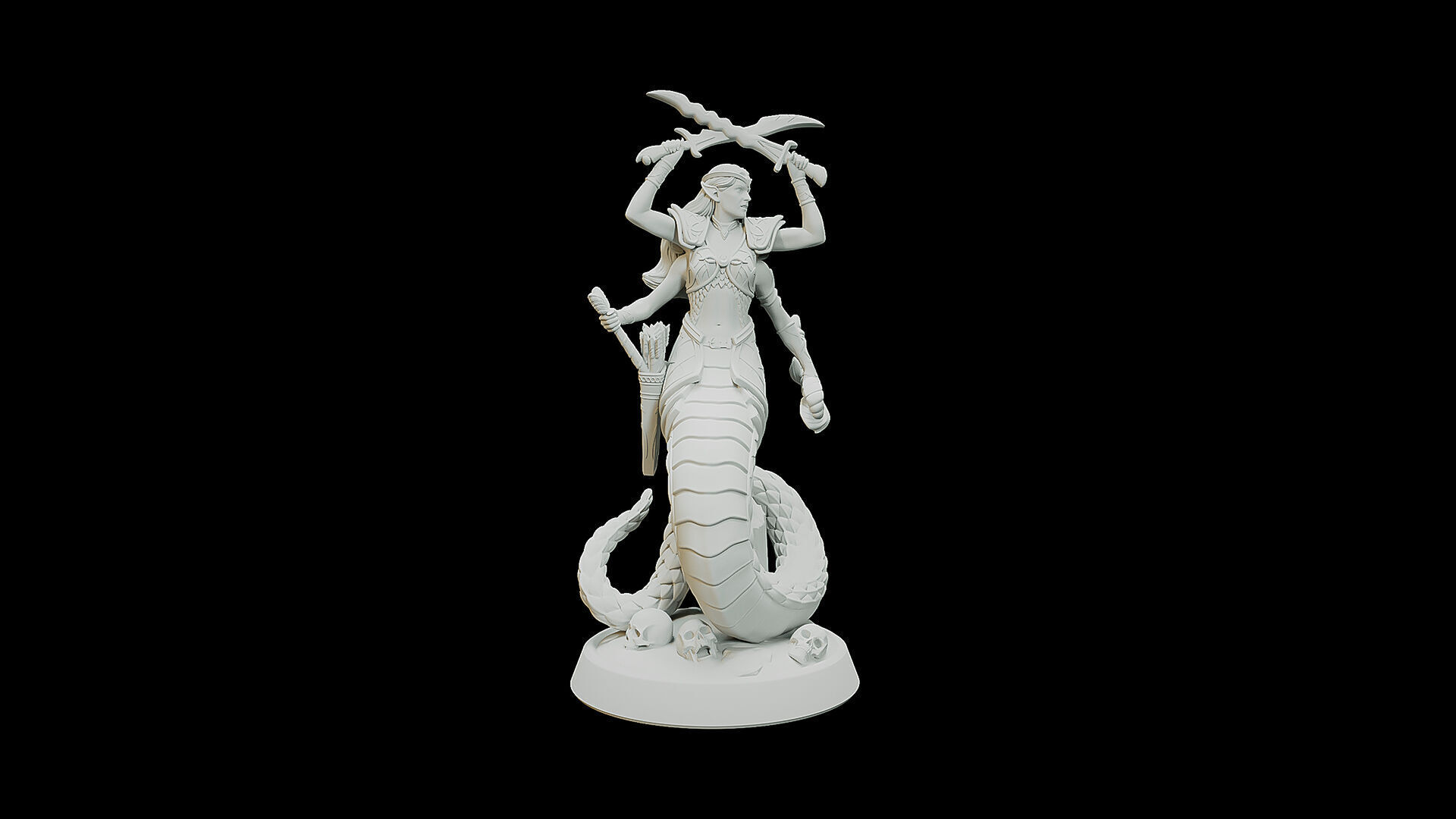 Lesser Marilith 3D print model_1