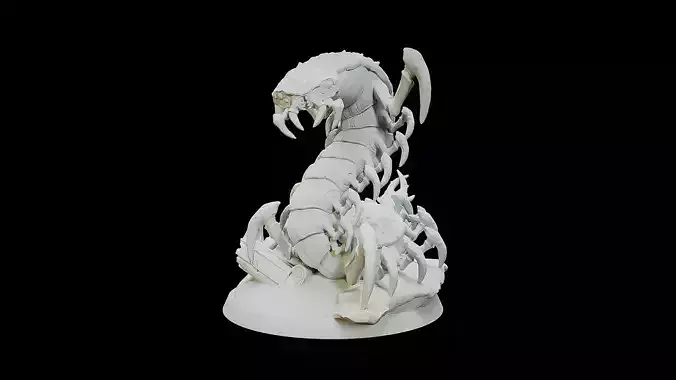 Monstrous Centipede 3D print model