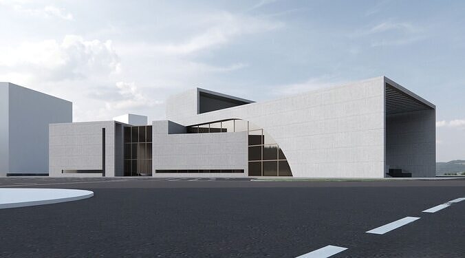 Modern Museum 3D model