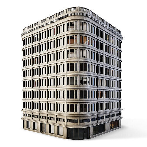 Tenement Building Low-poly 3D model