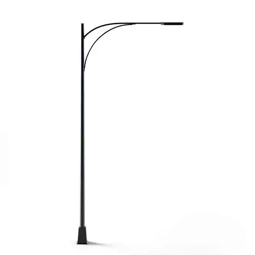 Tall Street Lamp Low-poly 3D model