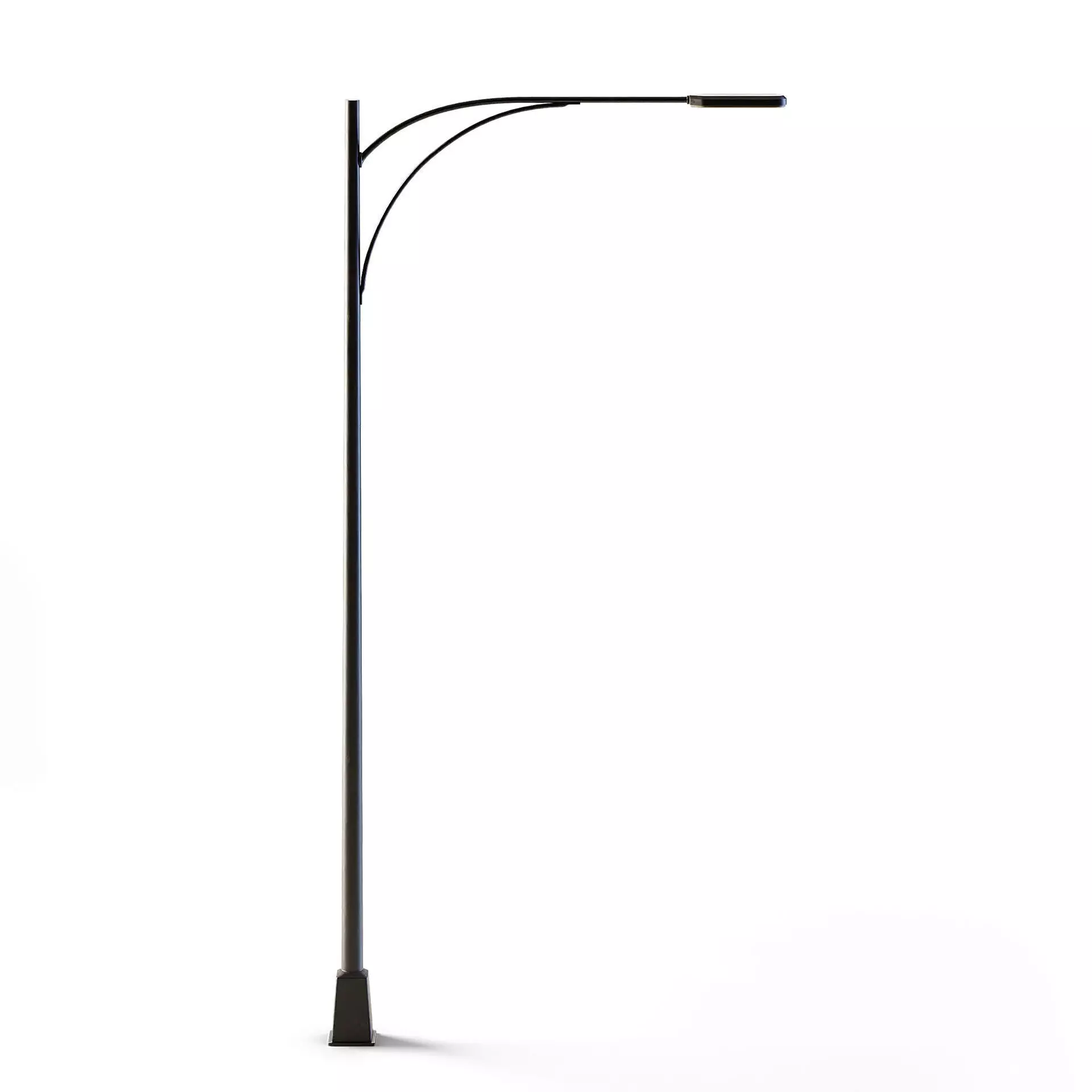 Tall Street Lamp Low-poly 3D model_0