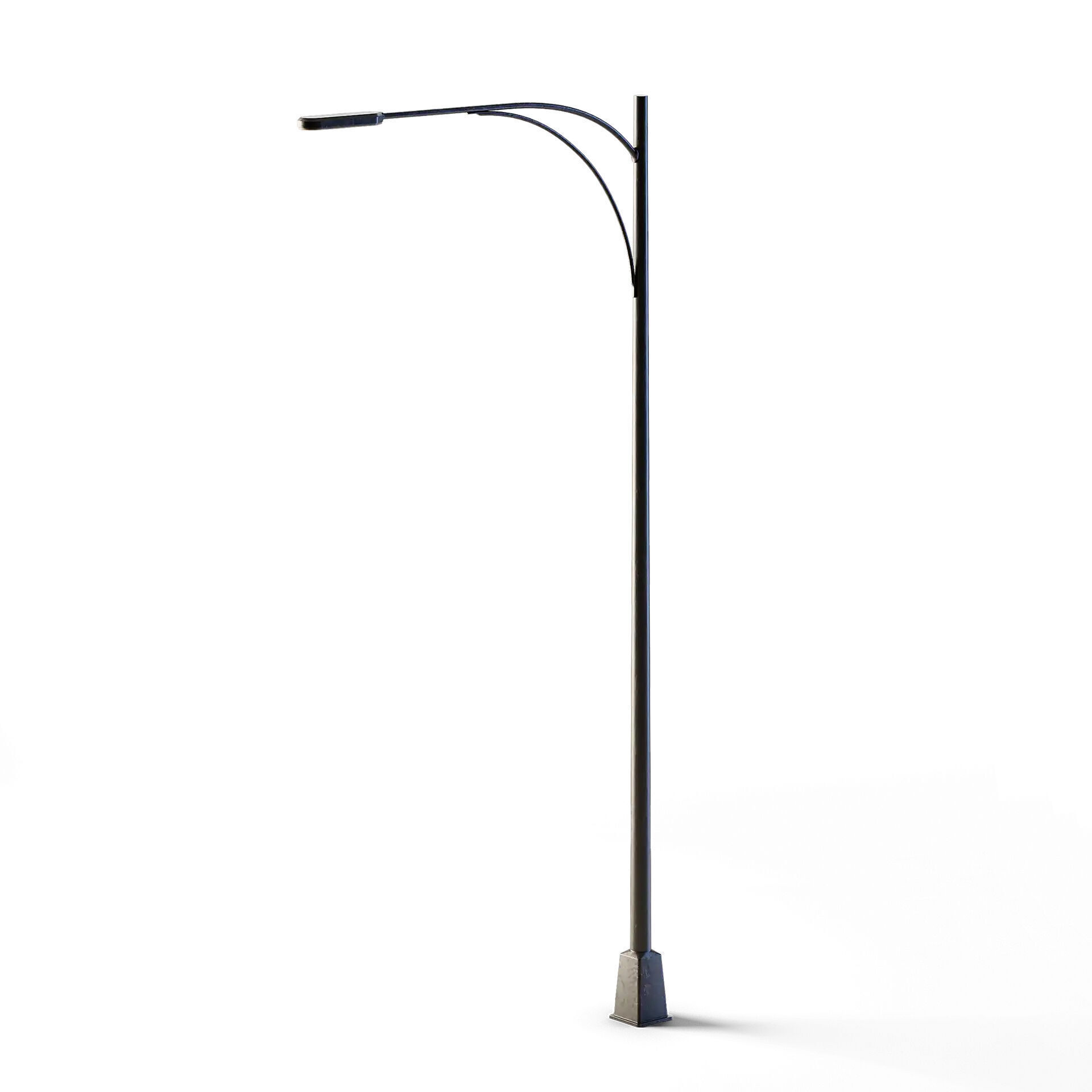 Tall Street Lamp Low-poly 3D model_2