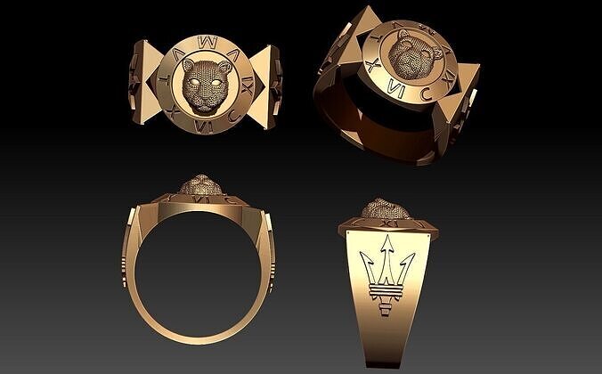 panther ring 3D print model