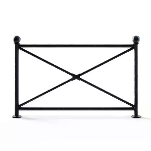 Sidewalk Barrier Low-poly 3D model