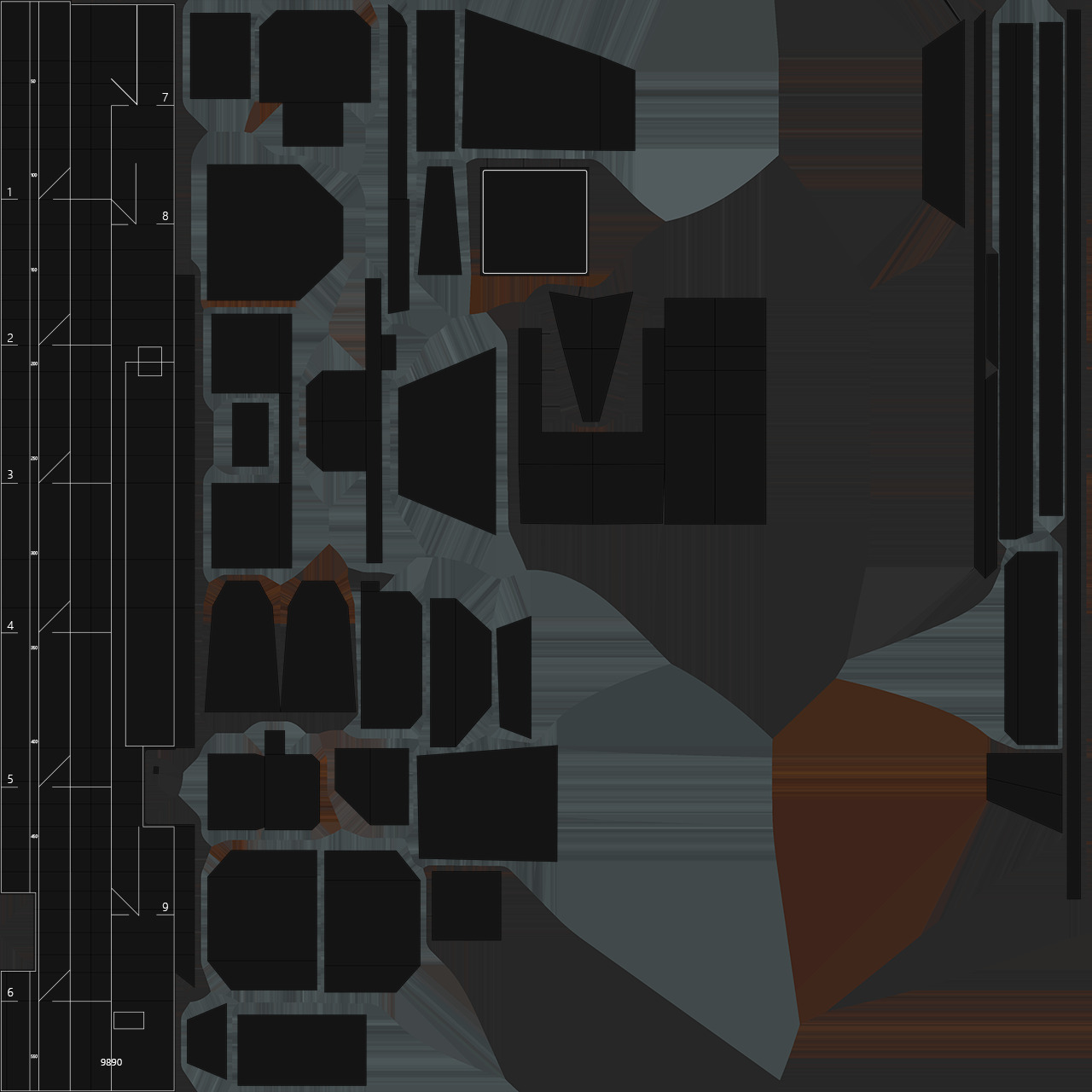 ITS Trieste aircraft carrier Low-poly 3D model_20