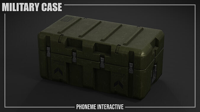 Military Case  Game Ready Tactical Storage Box with 4K PBR Low-poly 3D model