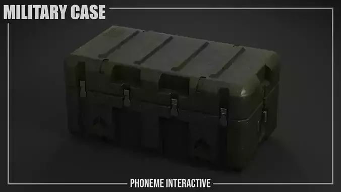 Military Case  Game Ready Tactical Storage Box with 4K PBR