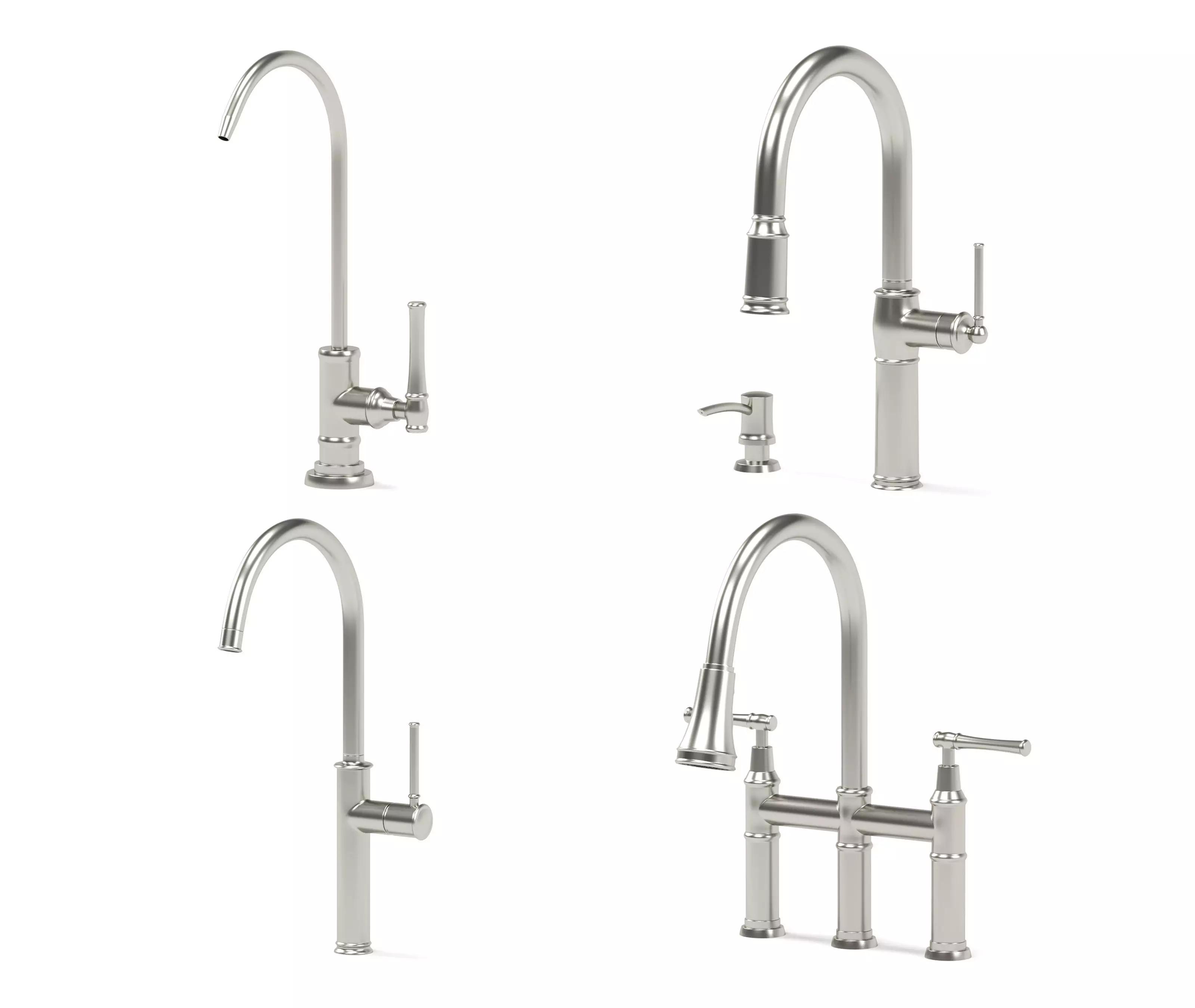 KRAUS kitchen faucets collection 3D model_0