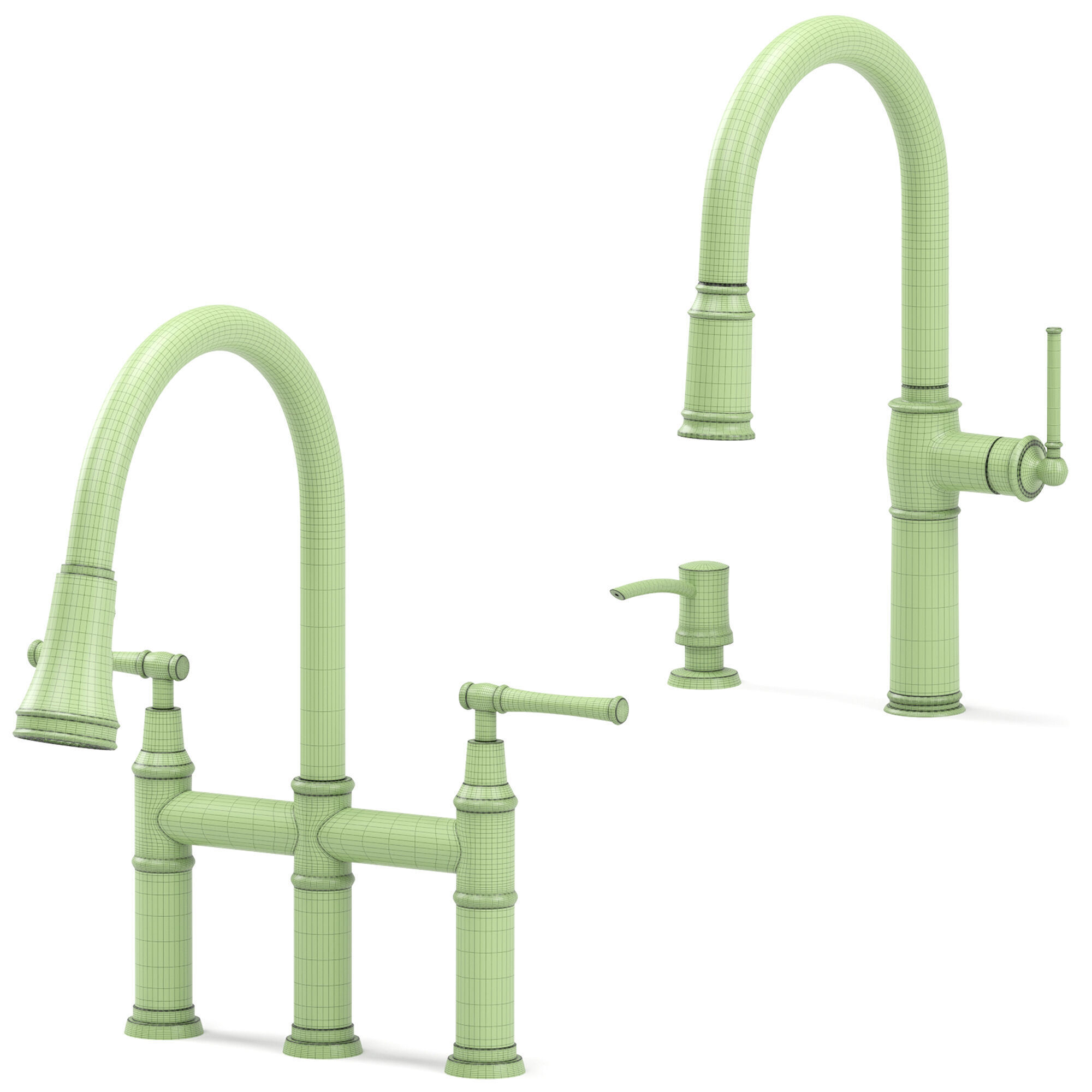 KRAUS kitchen faucets collection 3D model_5