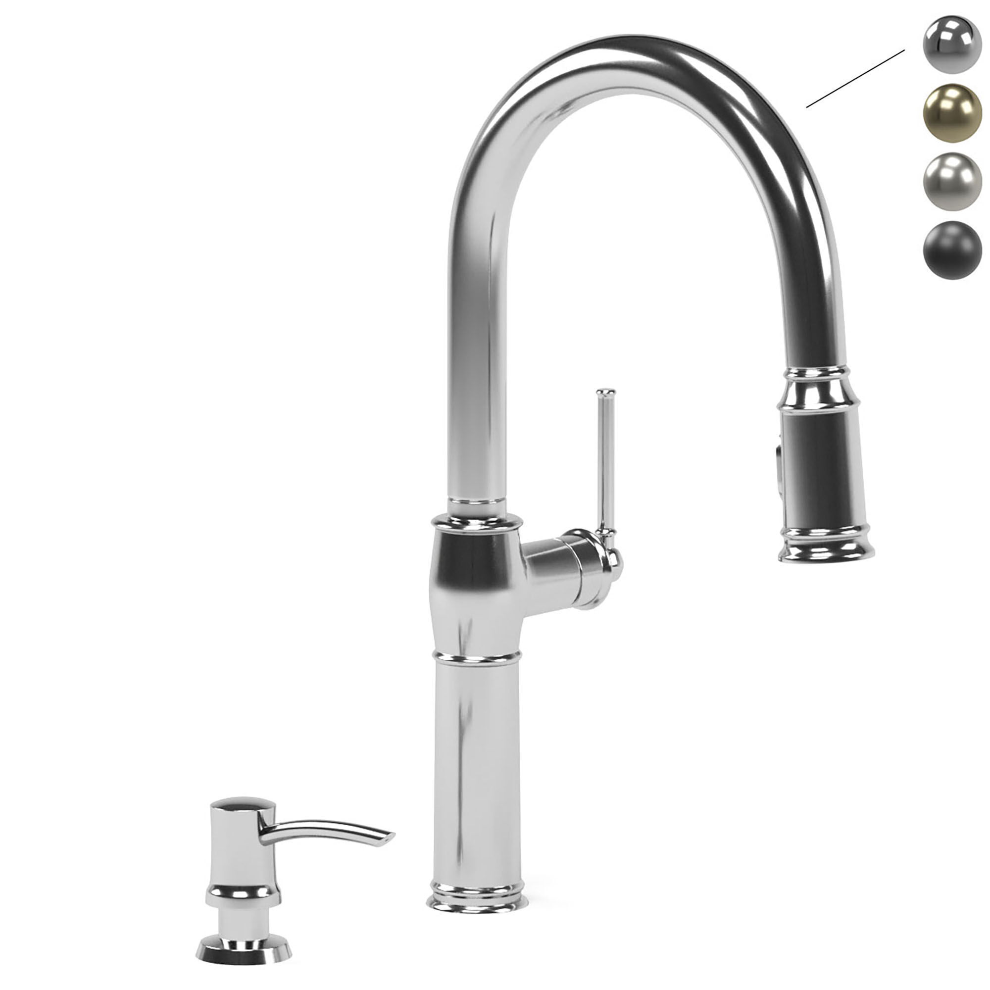 KRAUS kitchen faucets collection 3D model_2