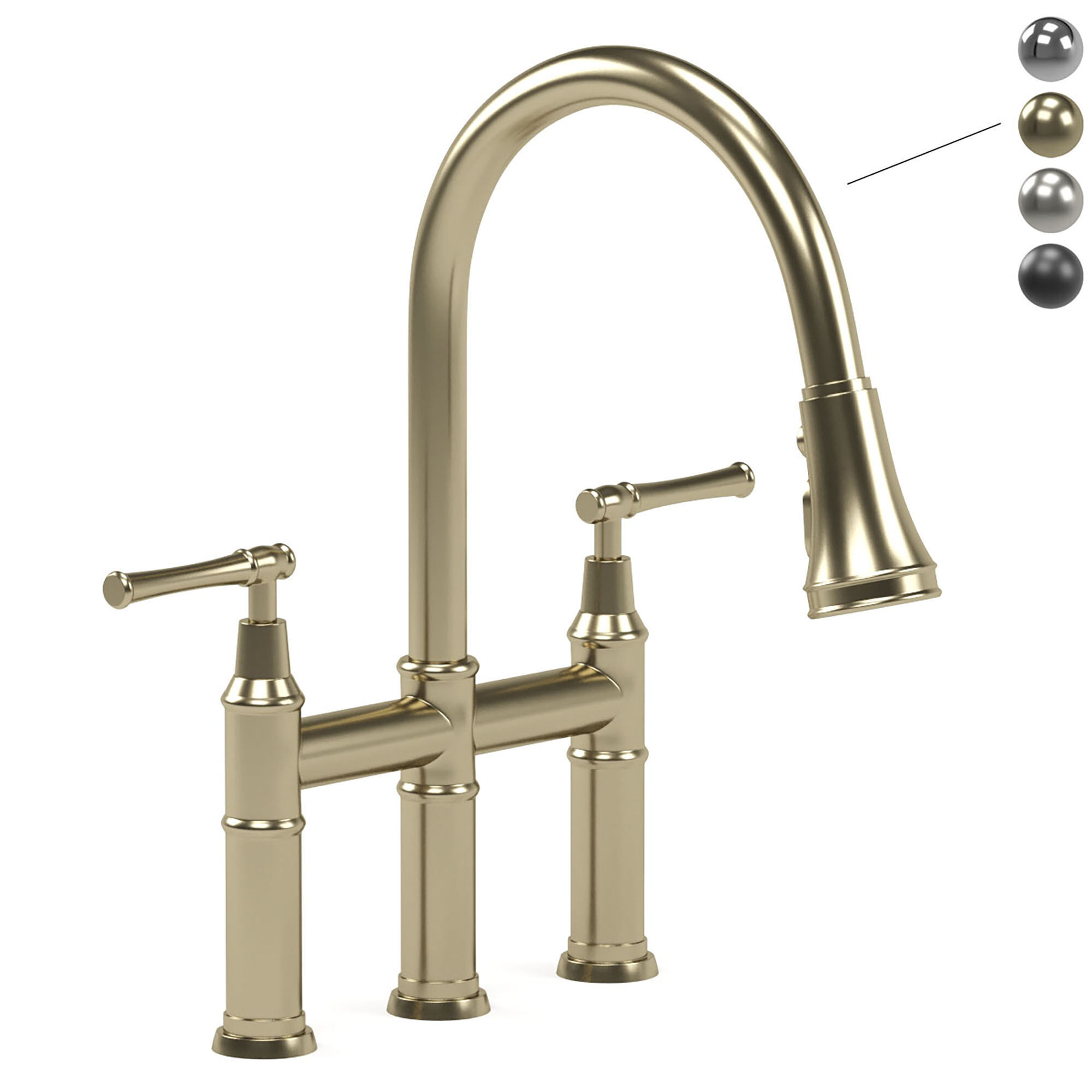 KRAUS kitchen faucets collection 3D model_1