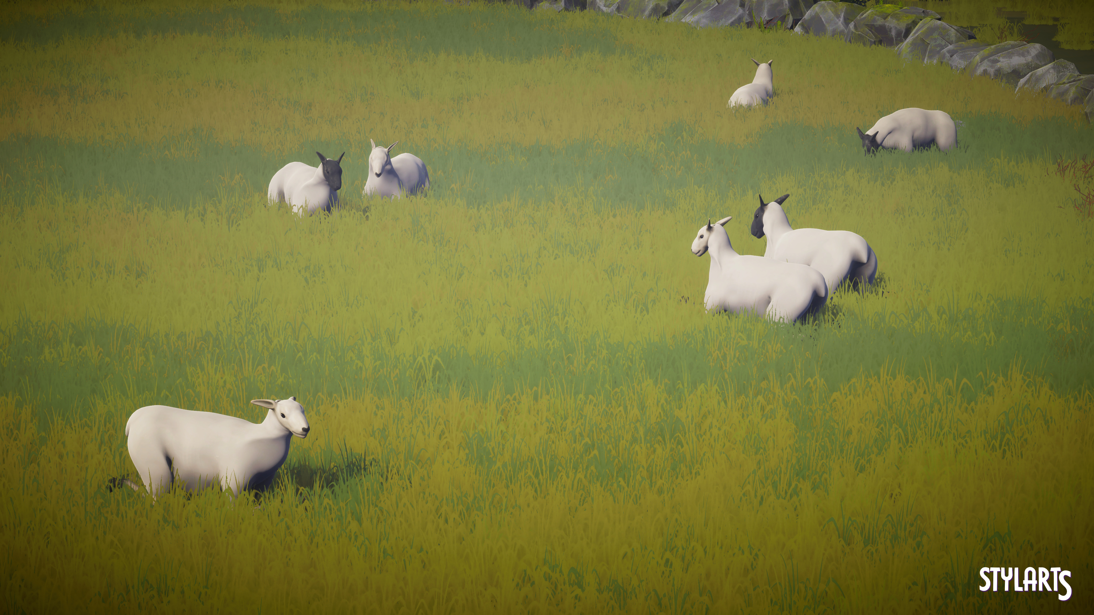 Stylized Countryside Low-poly 3D model_6