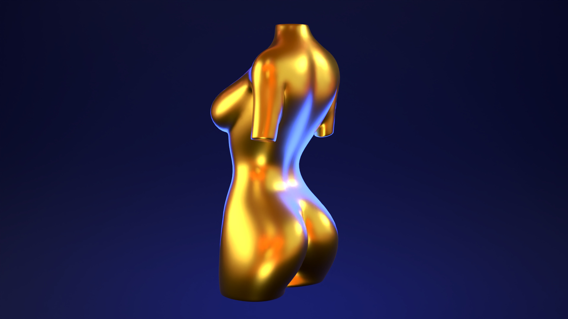 Female Torso 4 3D print model_3