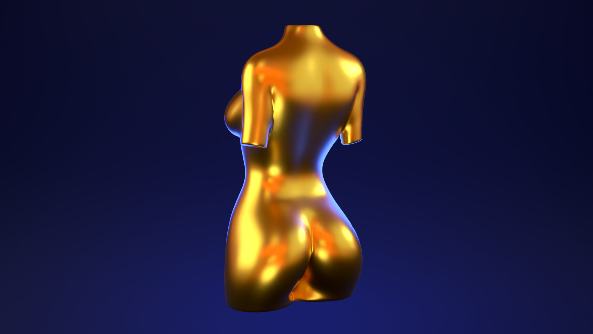 Female Torso 4 3D print model_4