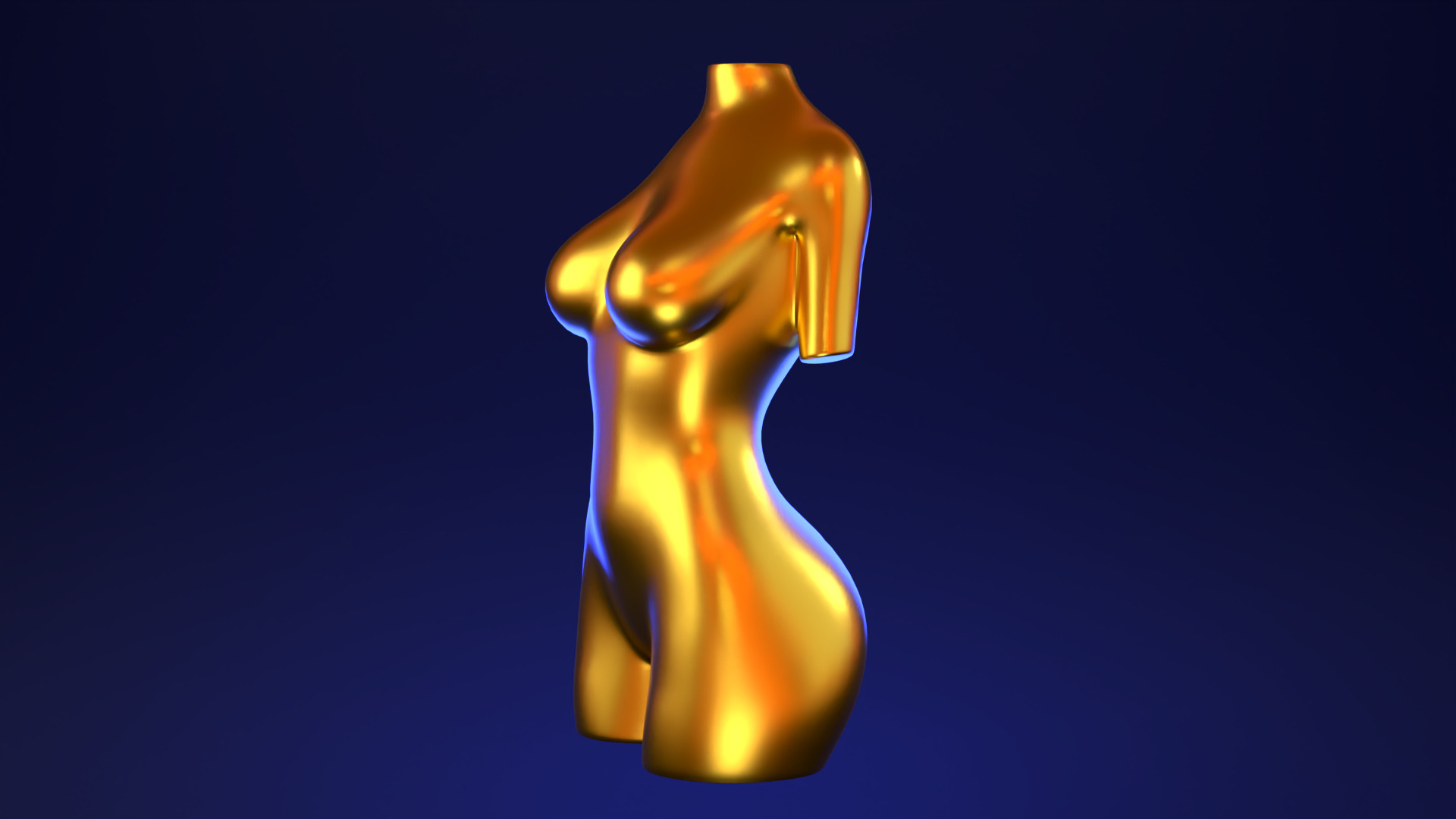 Female Torso 4 3D print model_2