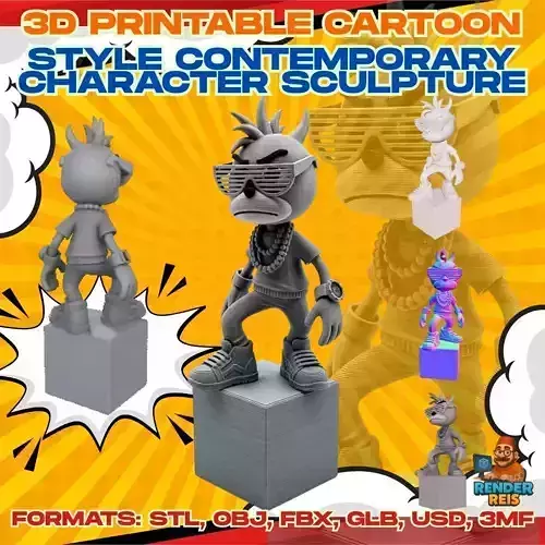 Cool Character on a Cube