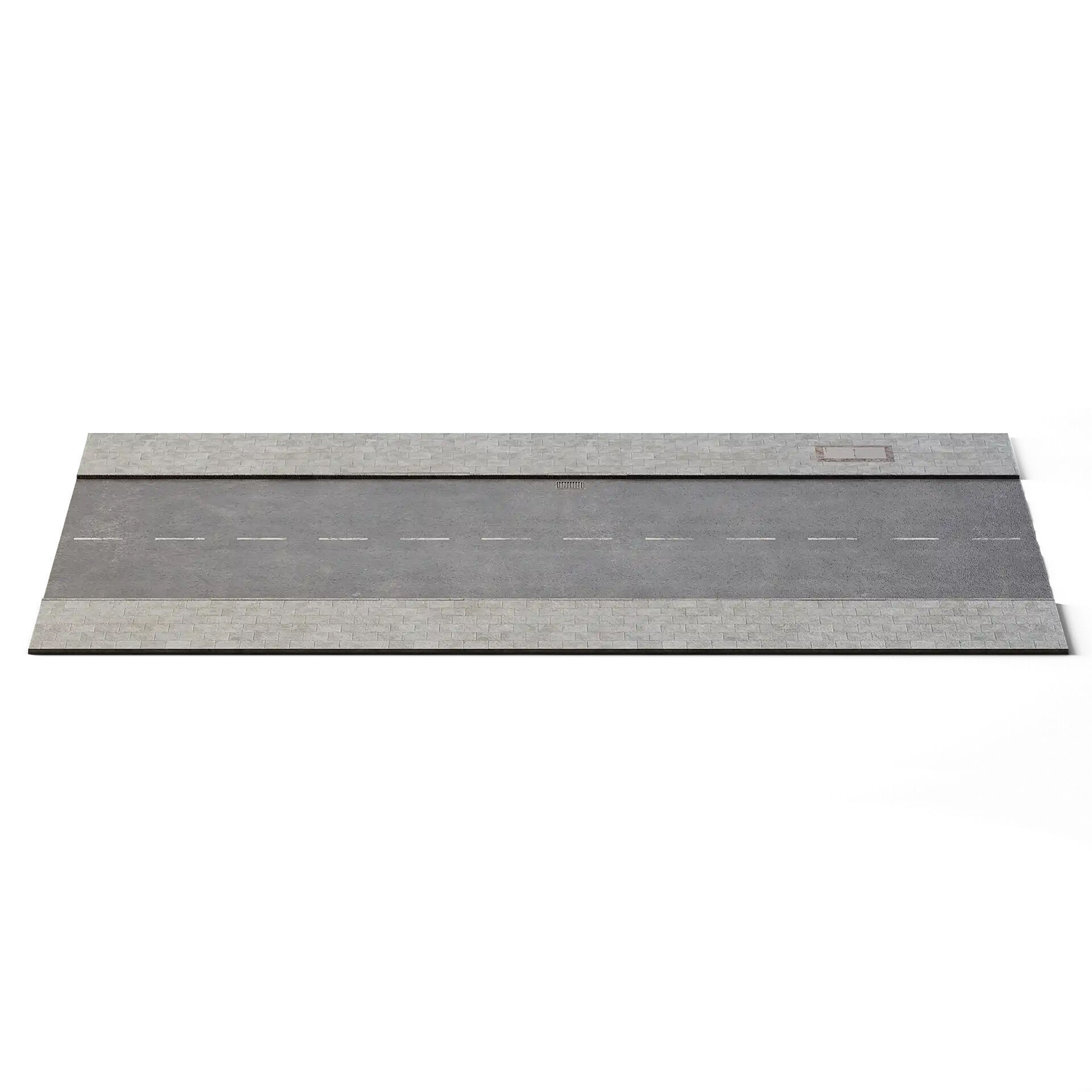 Street 24m x 14m Low-poly 3D model_4