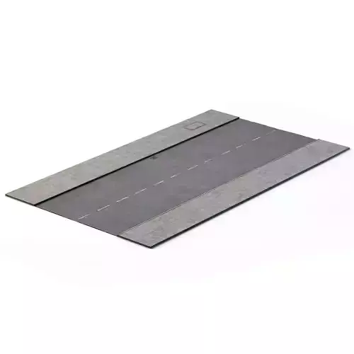 Street 24m x 14m Low-poly 3D model