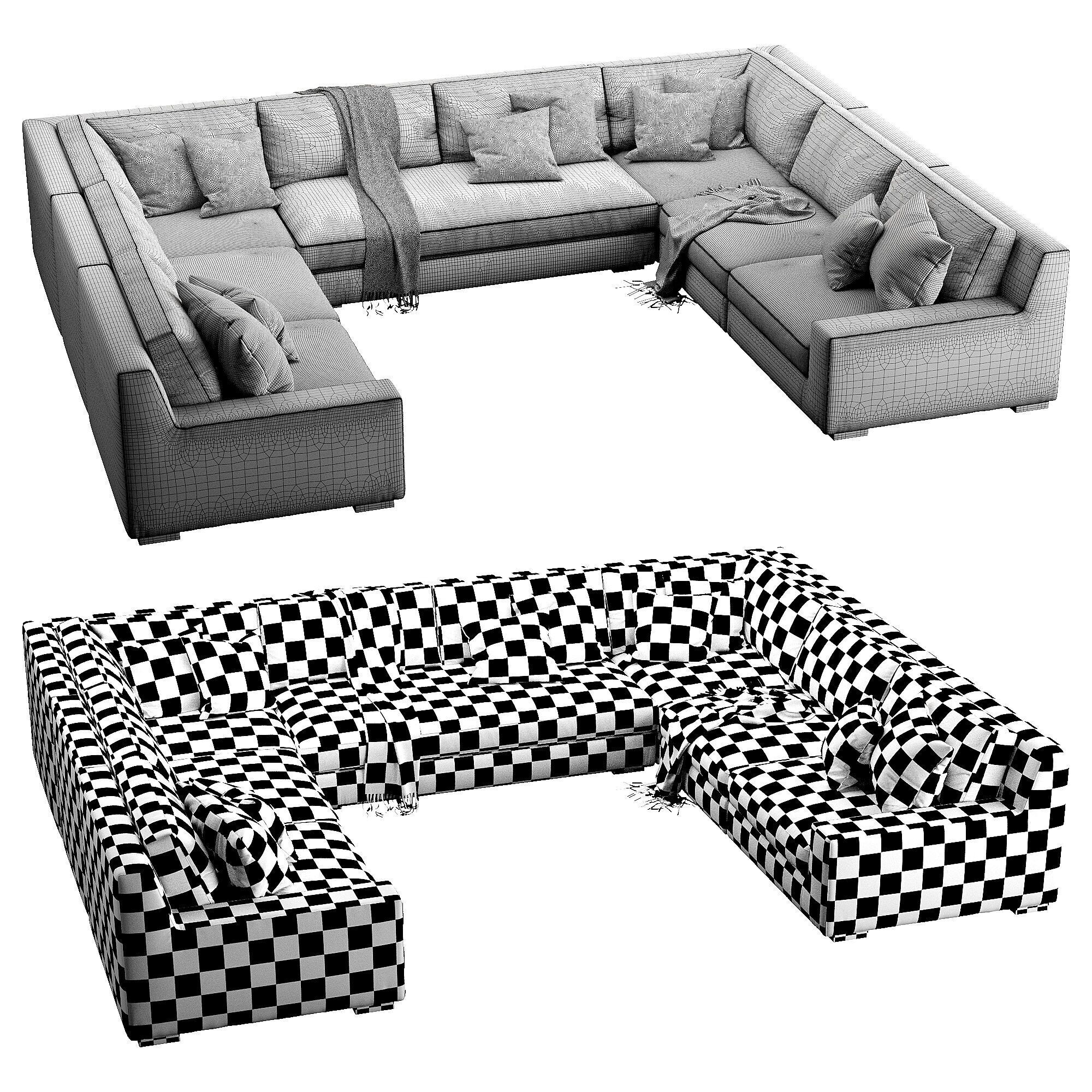 Restoration Hardware Modena 3D model_7