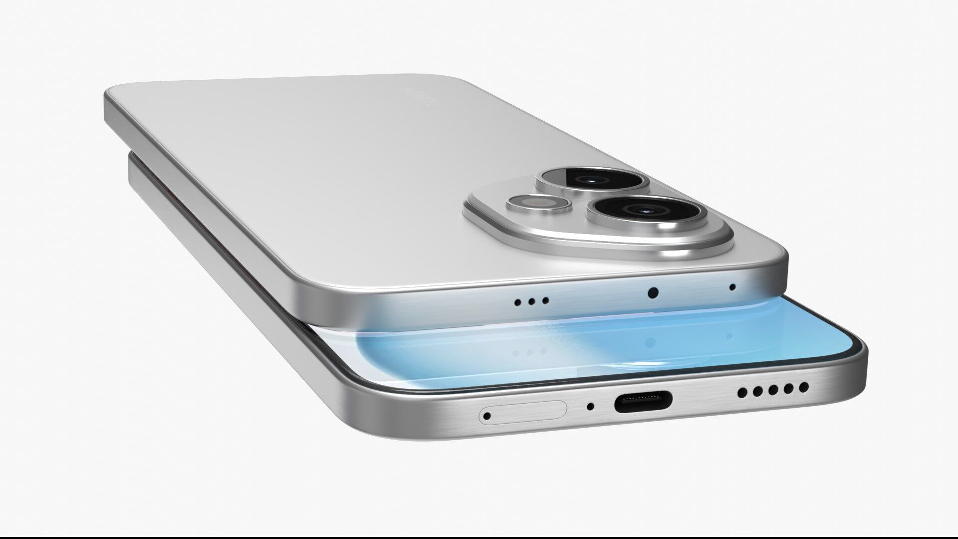 HONOR 400 Meteor Silver 3D model_8