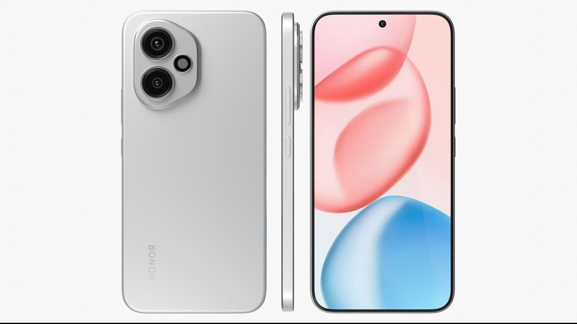 HONOR 400 Meteor Silver 3D model_2