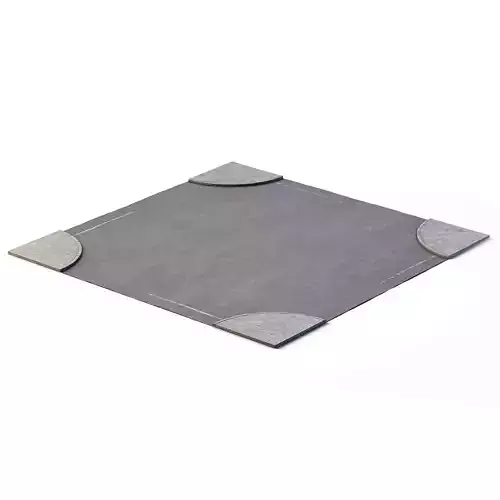 X Crossing 14m x 14m Low-poly 3D model