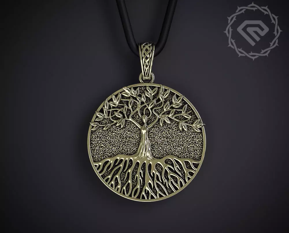 TREE OF LIFE PENDANT 3 3D print model_0