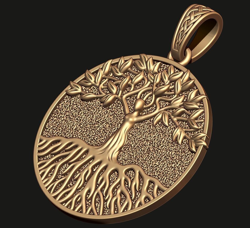 TREE OF LIFE PENDANT 3 3D print model_5