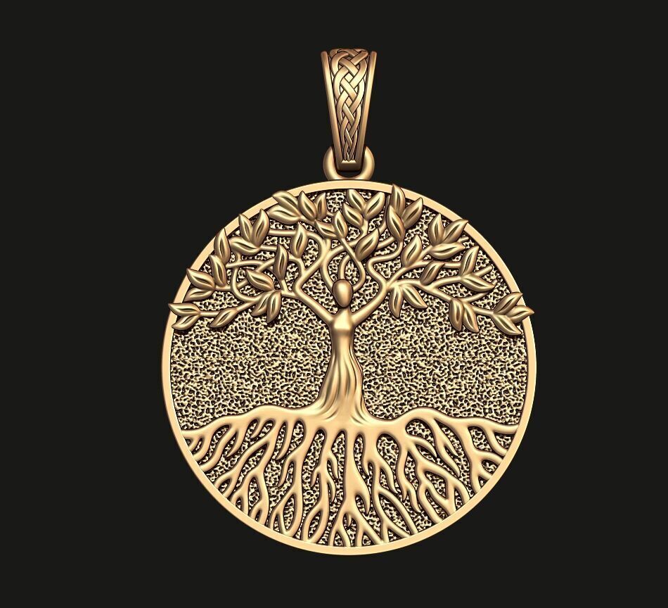TREE OF LIFE PENDANT 3 3D print model_4