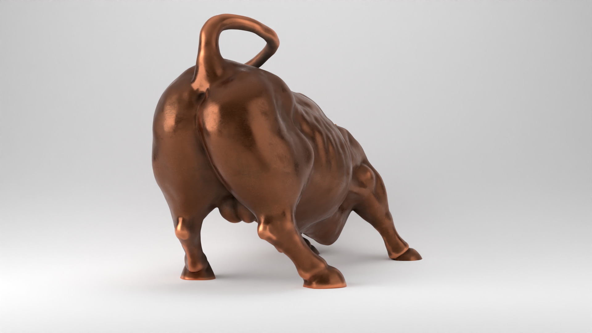 Wall Street Charging Bull 3D print model_20