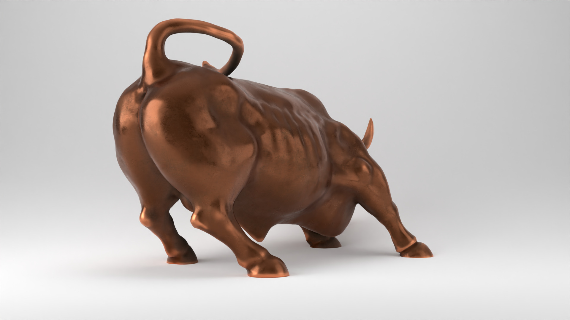 Wall Street Charging Bull 3D print model_21
