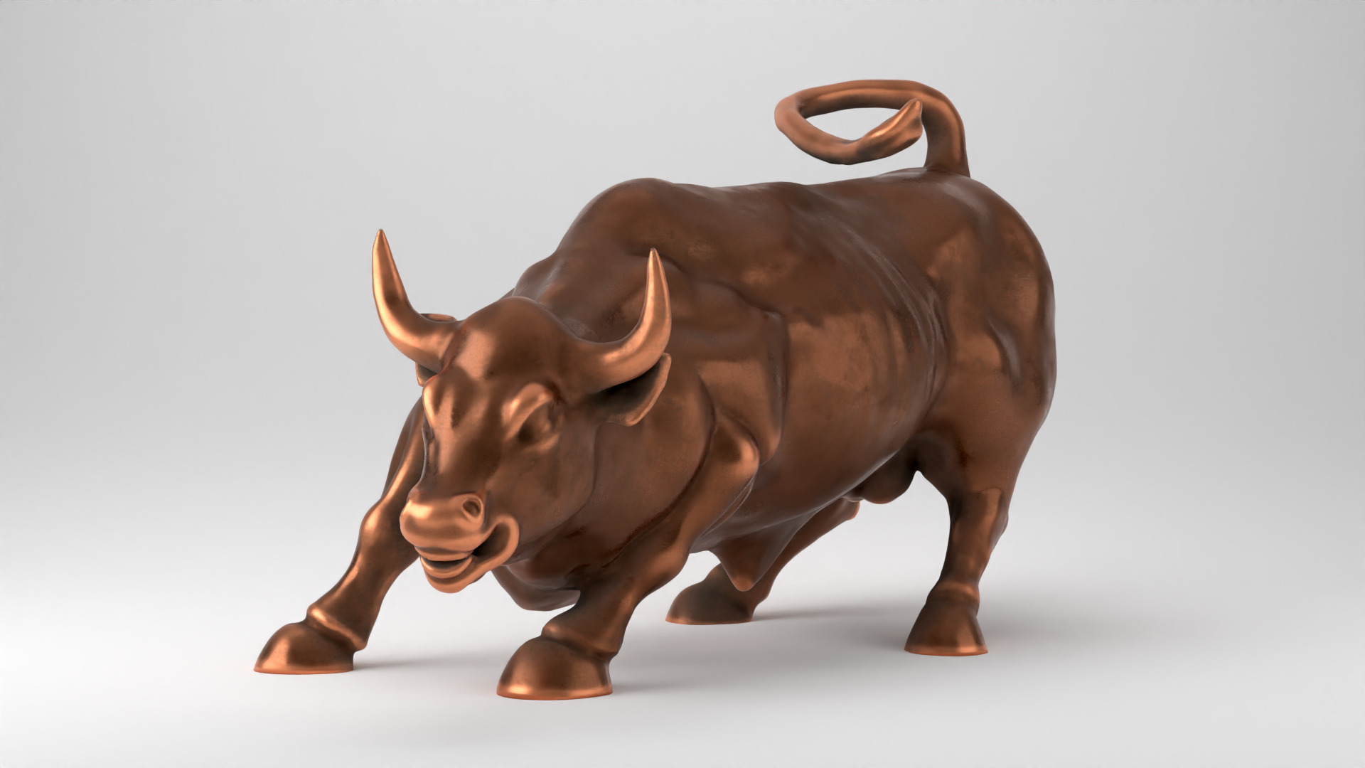 Wall Street Charging Bull 3D print model_13