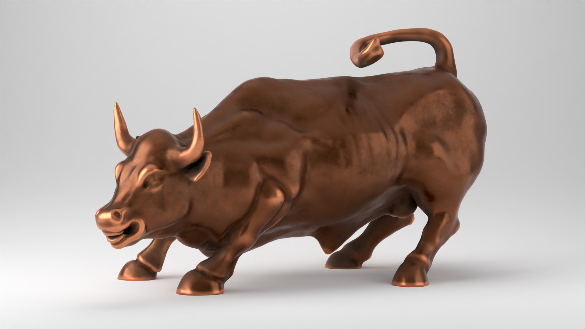 Wall Street Charging Bull 3D print model_14