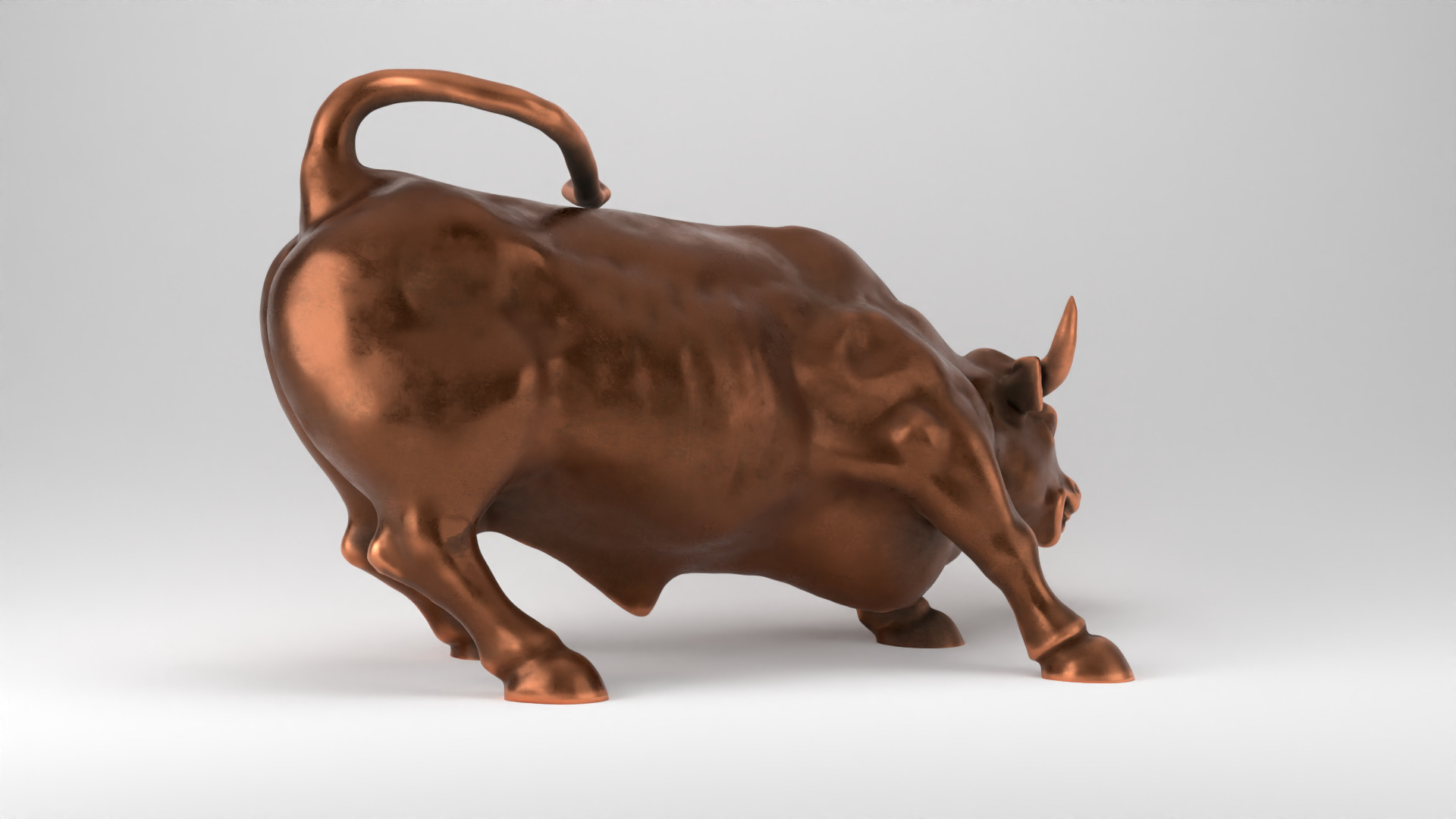 Wall Street Charging Bull 3D print model_22