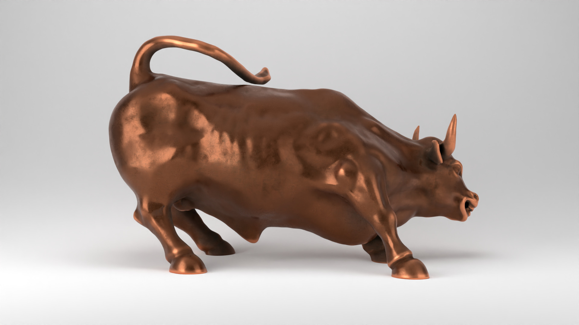 Wall Street Charging Bull 3D print model_23