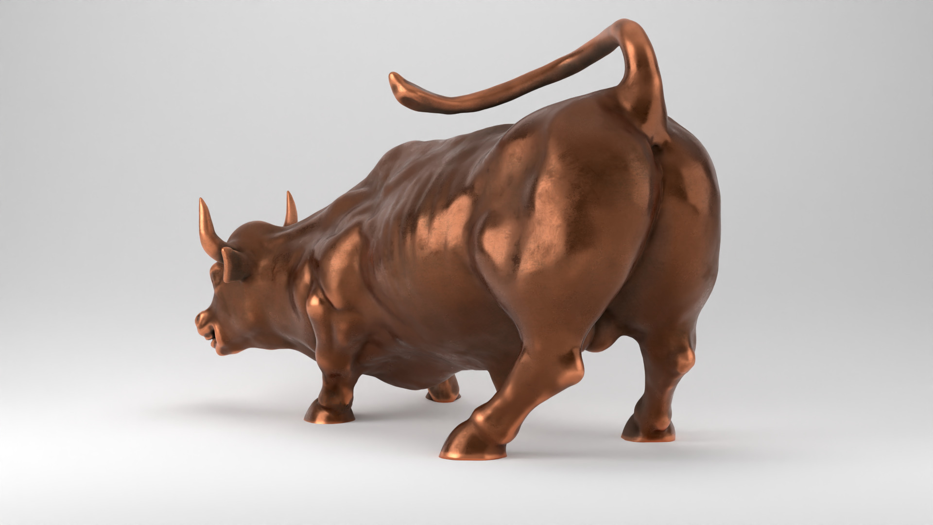Wall Street Charging Bull 3D print model_17