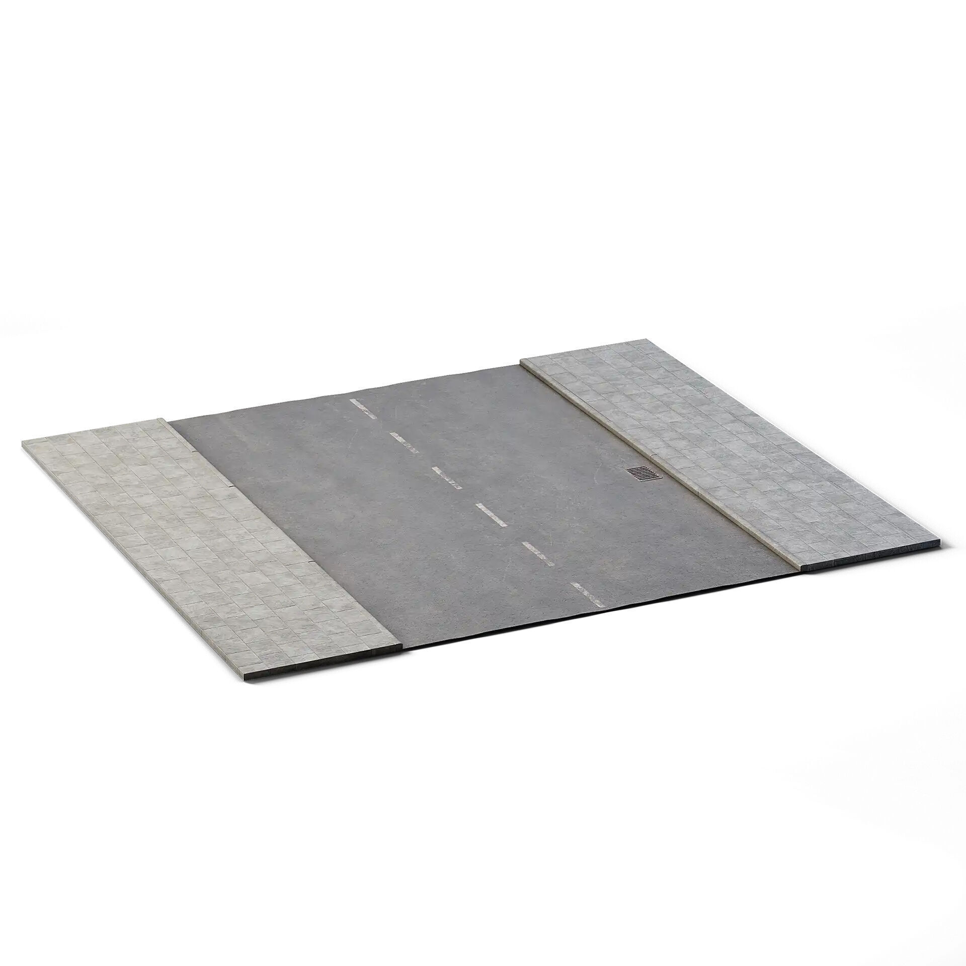 Street 12m x 14m Low-poly 3D model_6