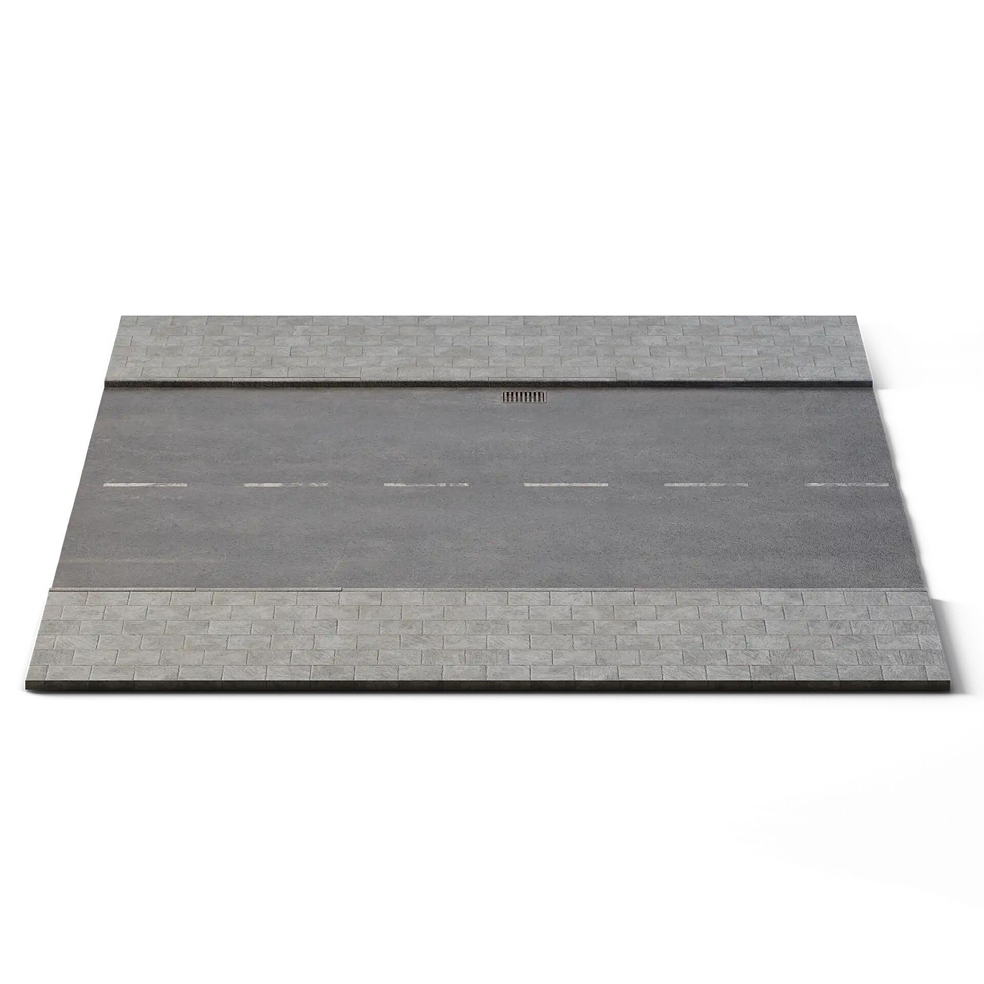 Street 12m x 14m Low-poly 3D model_4