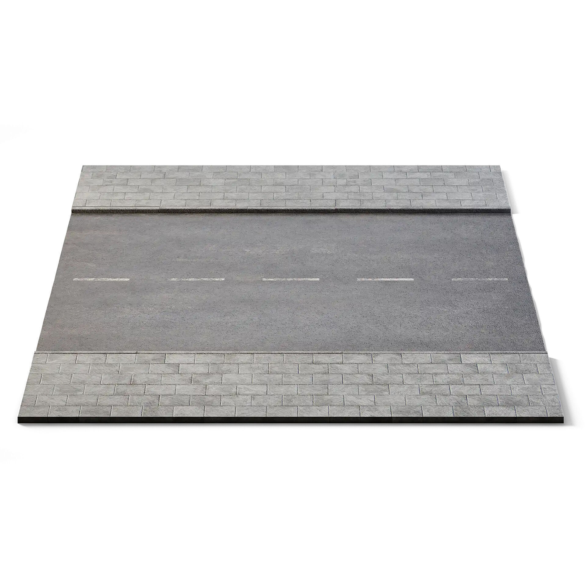 Street 10m x 14m Low-poly 3D model_4