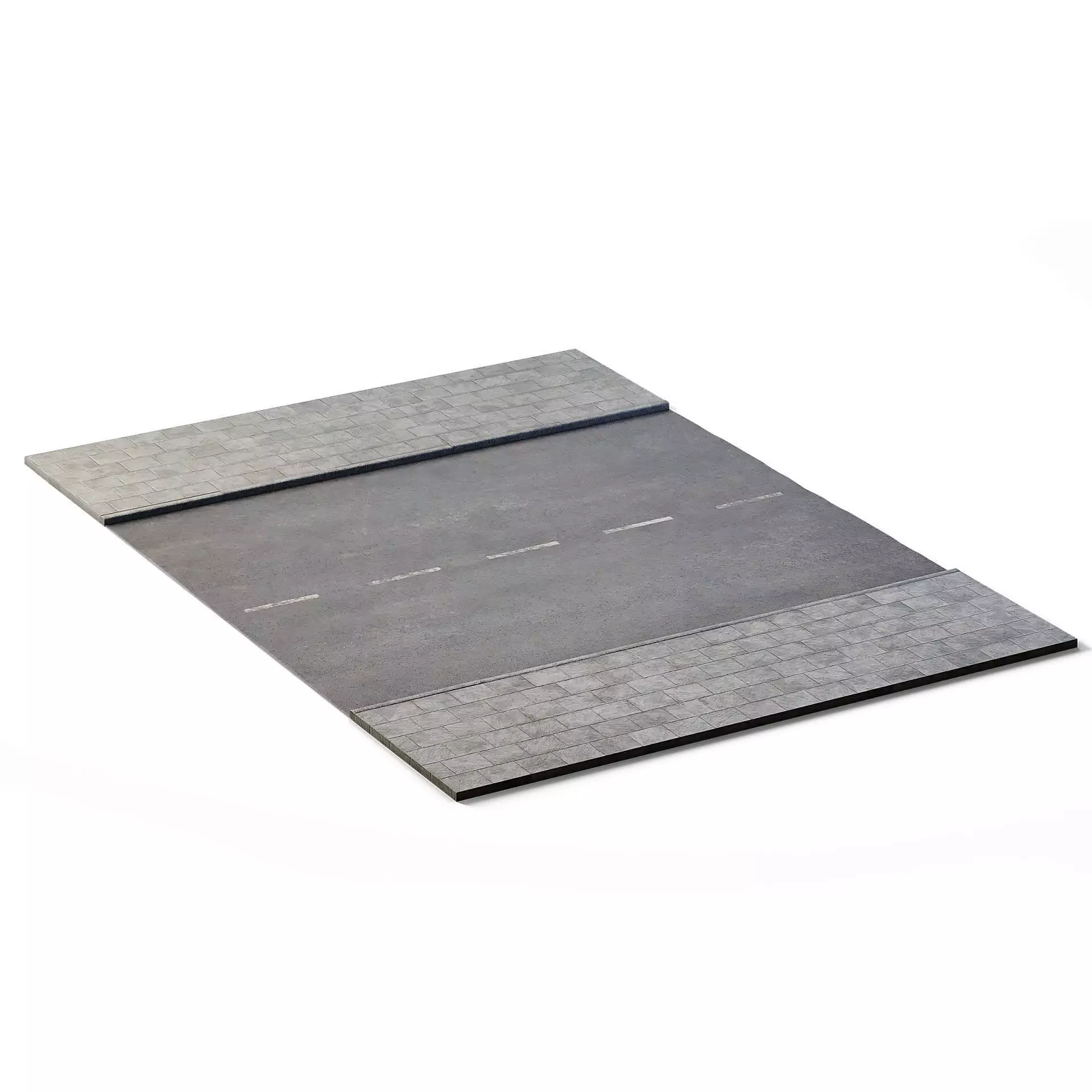 Street 10m x 14m Low-poly 3D model_0