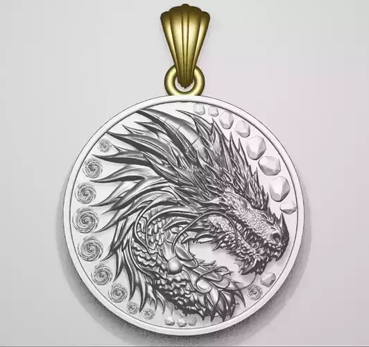 Dragon Pendant 3D Model