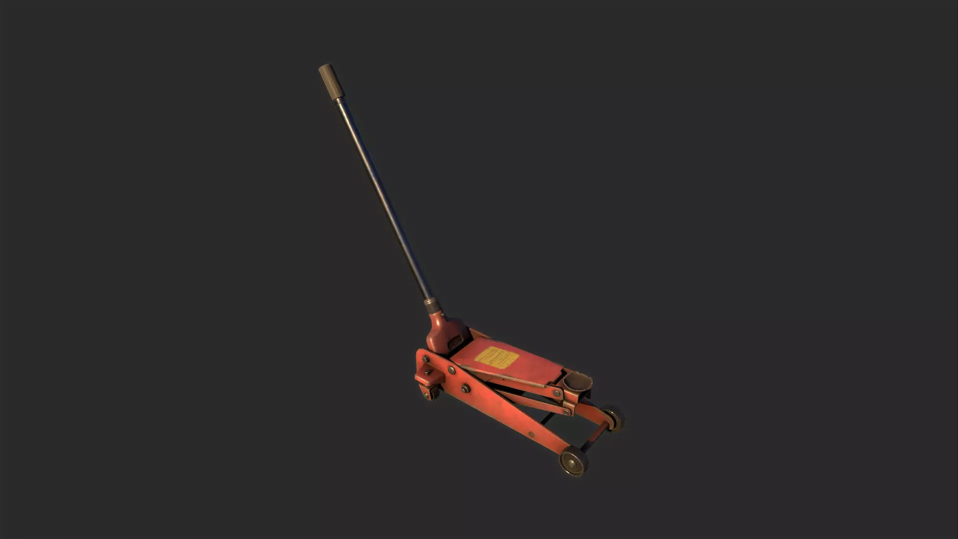 Car Jack Low-poly 3D model_0