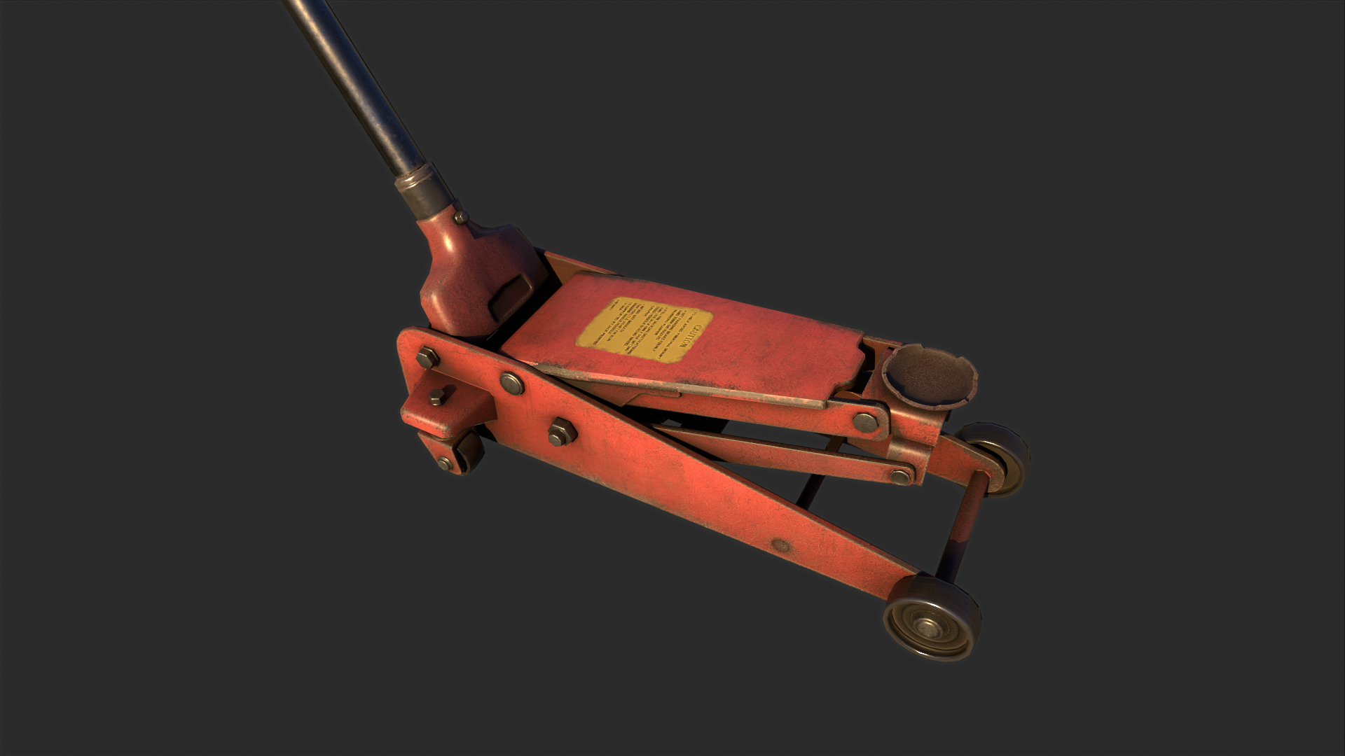 Car Jack Low-poly 3D model_2