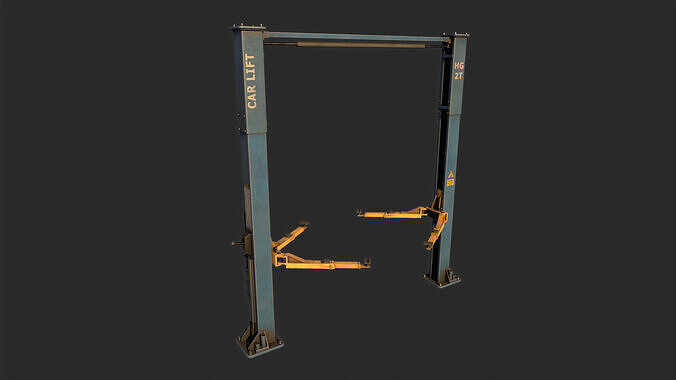 Car Lift Low-poly 3D model