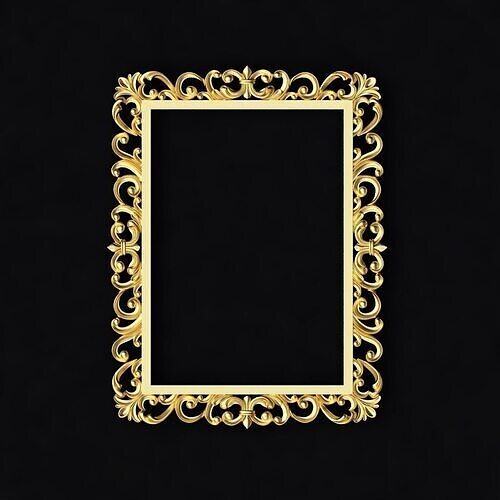 carved frame for mirror 3D model